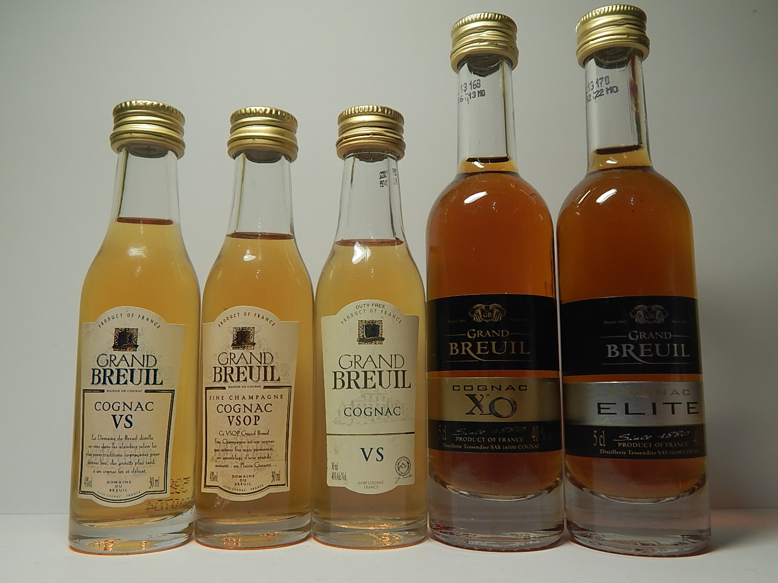 GRAND BREUIL VS - VSOP - VS - XO - ELITE Cognac